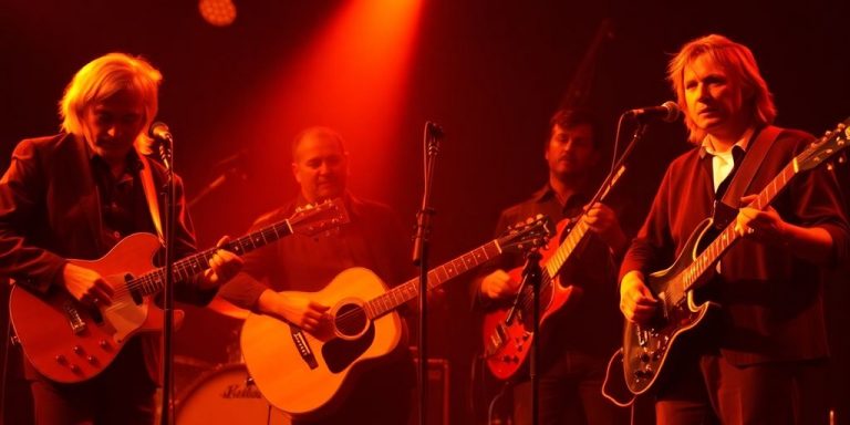 The Band performing live on stage.