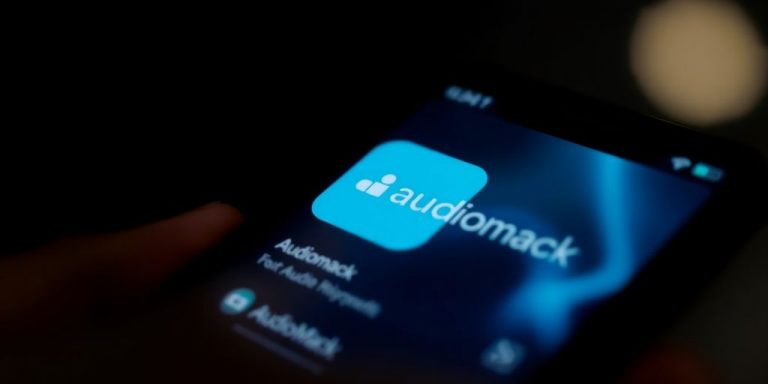 Audiomack app on smartphone screen
